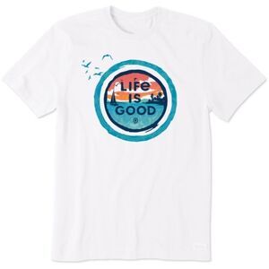 Life is Good Men's Ocean Coin Short Sleeve Tee 100% Cotton Size Medium NWT